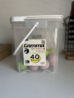 Tennis Balls + Ball Bucket