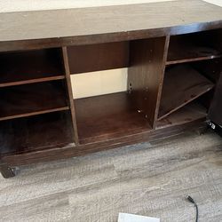 Solid wood cabinet brown