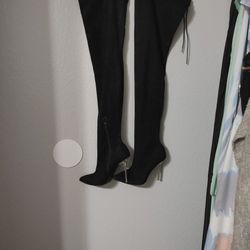 Hooker Boots Thigh High Boots 