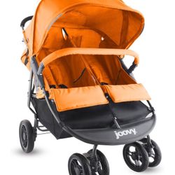 Joovy Scooter Double Stroller Orange Baby