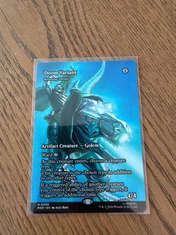 Doom Variant Roaming Throne MTG Marvel Card