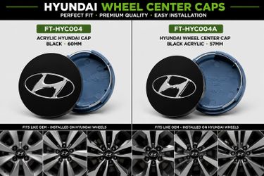 New Wheel Center Hub Caps for Hyundai 57MM & 60MM
