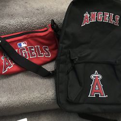 MLB Angels Baseball Backpack Or Purse New!