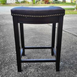 Linon Willamette Backless Faux Leather Brown Counter Stool