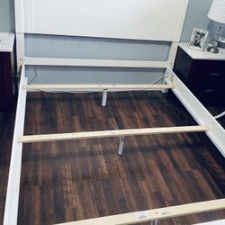 Bed Frame Only Size Queen Real Wood