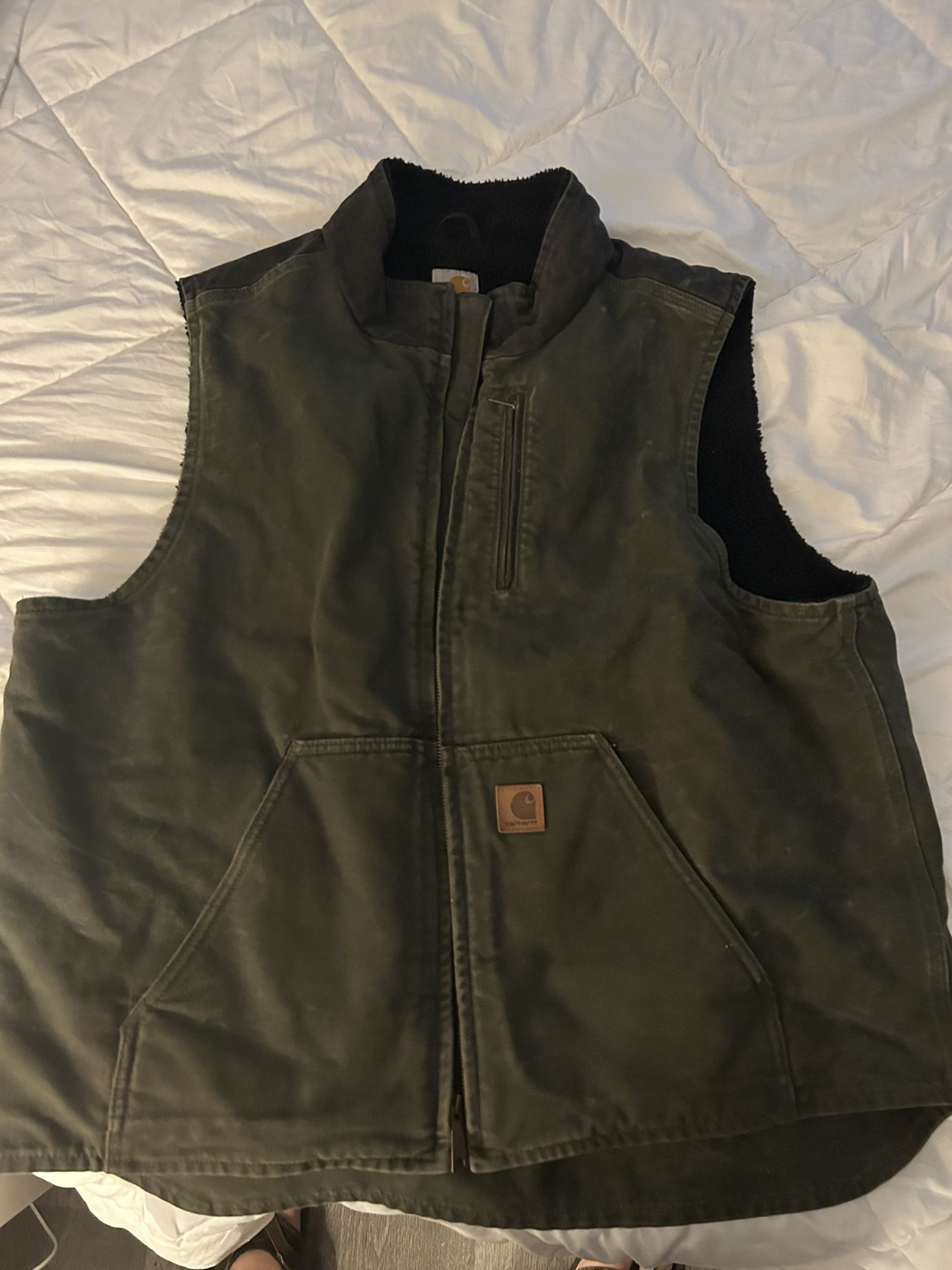 XL Carhartt Wool Lined Vest 