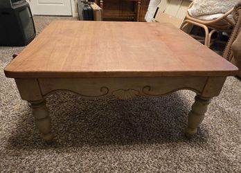 Solid wood coffee table