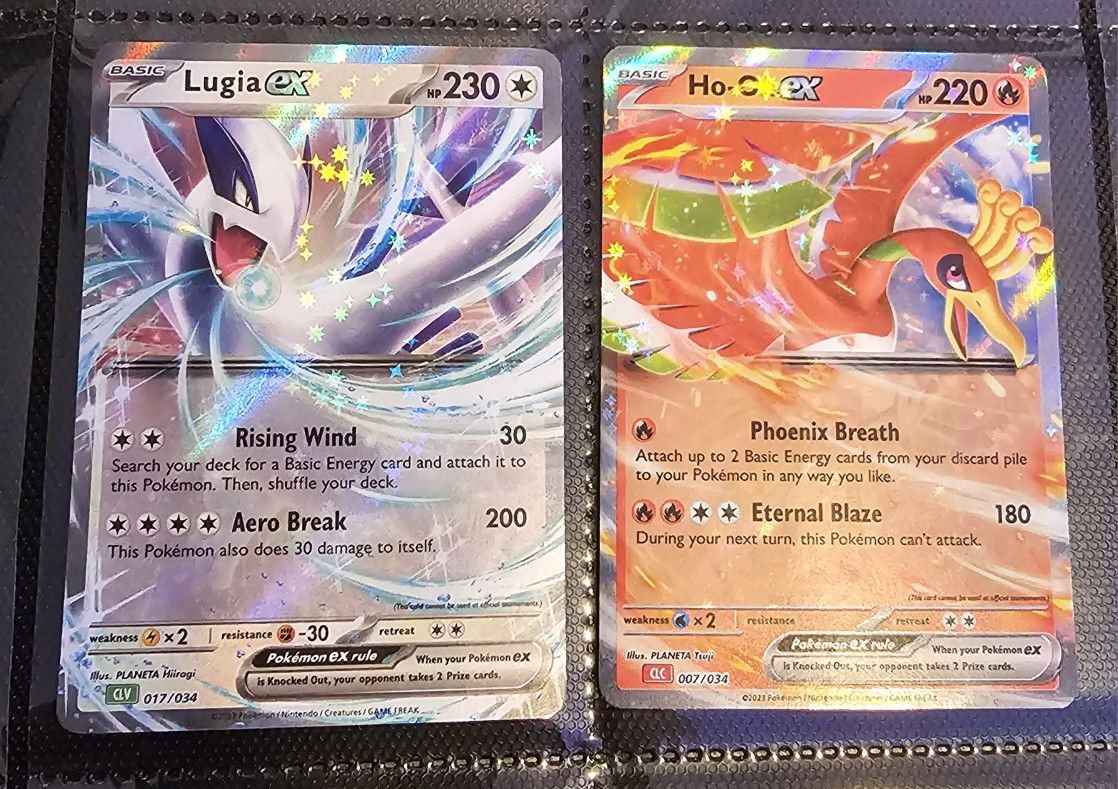 Lugia And Ho-oh EX (pokemon TCG )