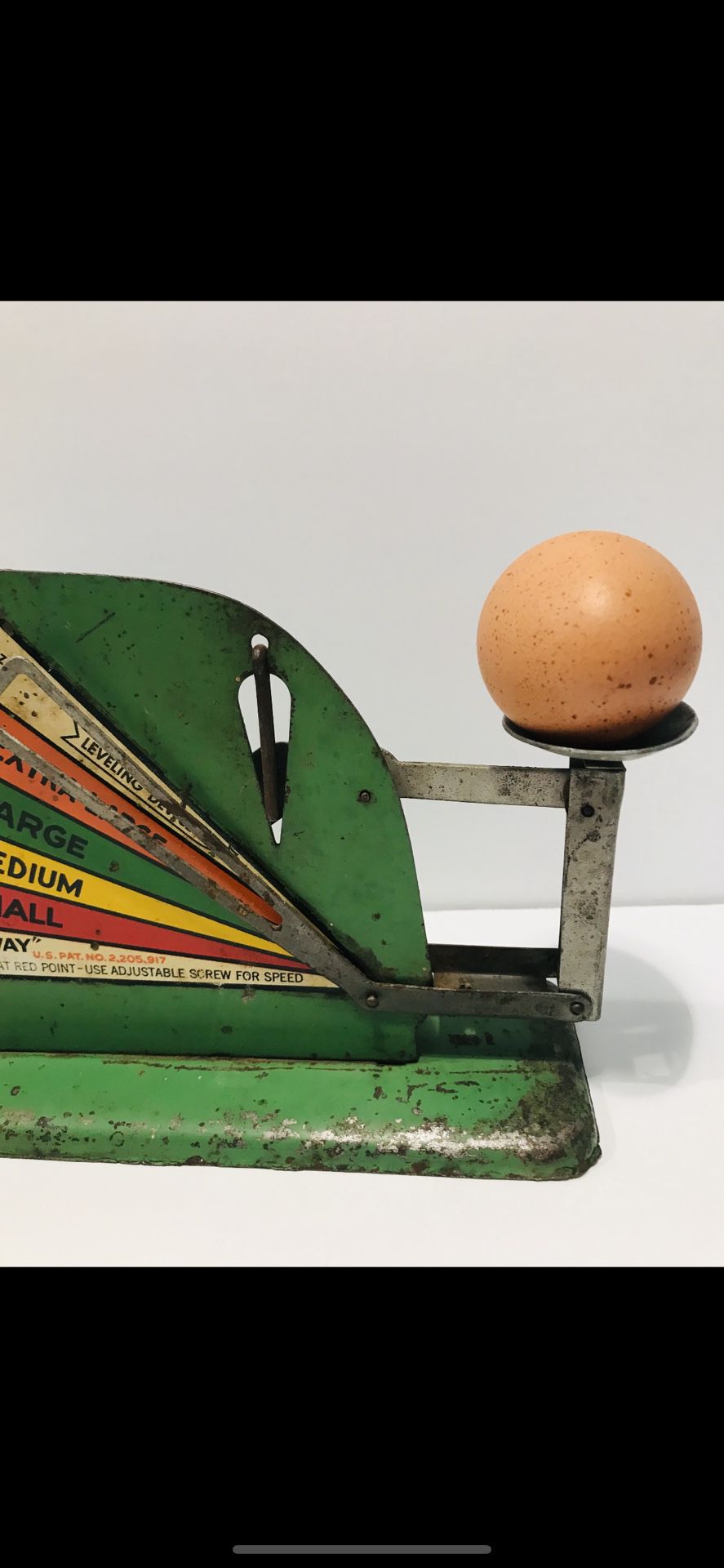 Sold at Auction: Vintage Jiffy-Way Metal Egg Scale Owatonna