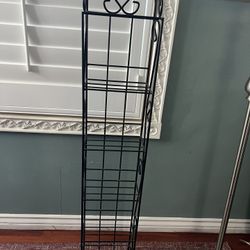 Sturdy Metal Cd/dvd Rack. Approximately 4’ Tall, Six Shelves. 