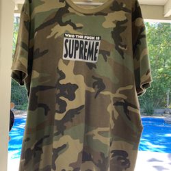 Supreme XL “Who the Fuck Is...” Camo