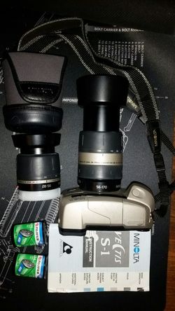 Minolta Vectis S-1 APS 170mm telephoto, macro and 28-56mm
