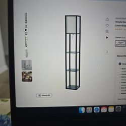 Floor Lamp With Shelves