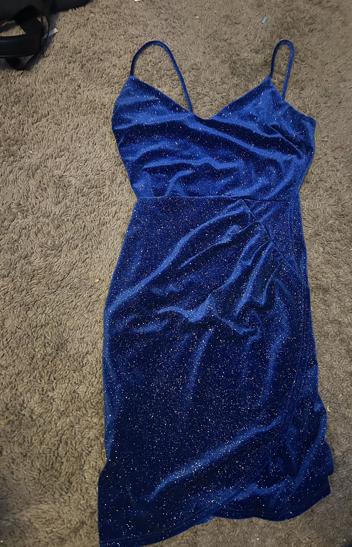 Blue Sparkly Windsor Dress