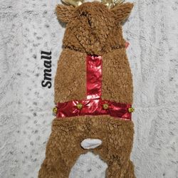 Raindeer Christmas Outfit Small Dogs Puppy New
