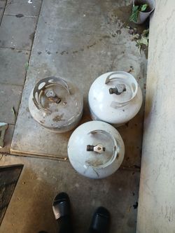 3 Propane Tanks (2 Full, 1 Partial) – Ready to Use