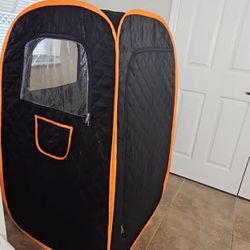 Portable Steam Sauna with Steamer, Chair, and Remote
