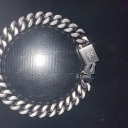 Silver Curb Link Braclet