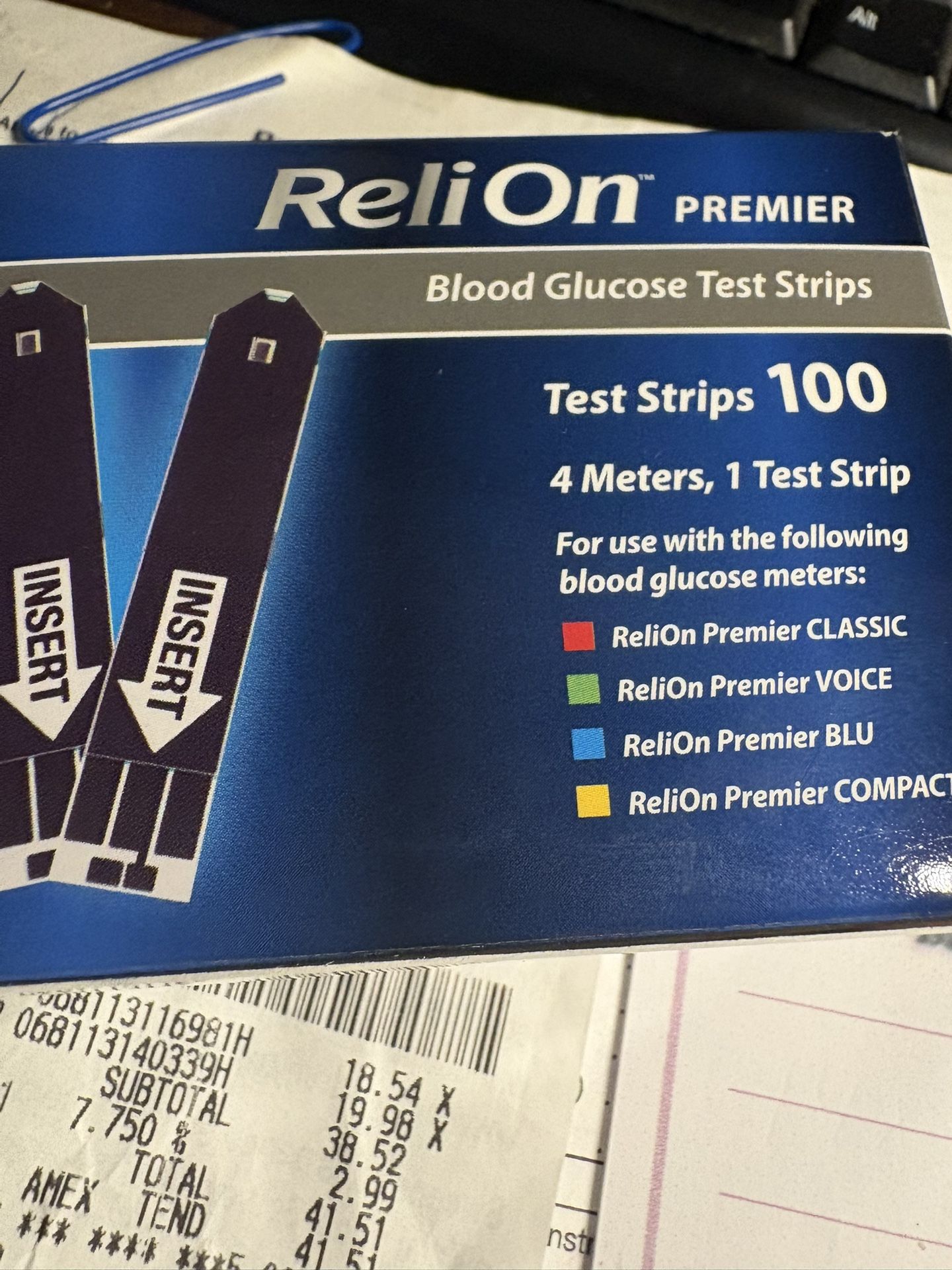 New Blood Strips Relion Brand