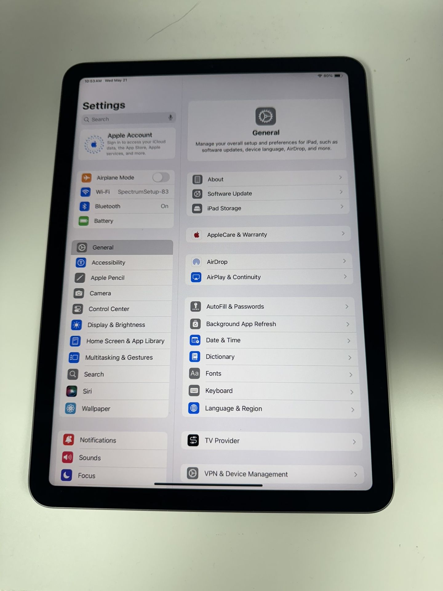 iPad Air 4 64gb Wifi only 100% battery life