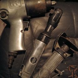 Ingersoll Rand Air Gun, Air Ratchet  And Air Grinder