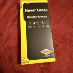 NEW NeverBreak 9H+ Hardness for iPhone 17 Pro Max Privacy Screen Protector 12FT Military Grade Protection Scratch, Shatter, Drop Resistance Tempered