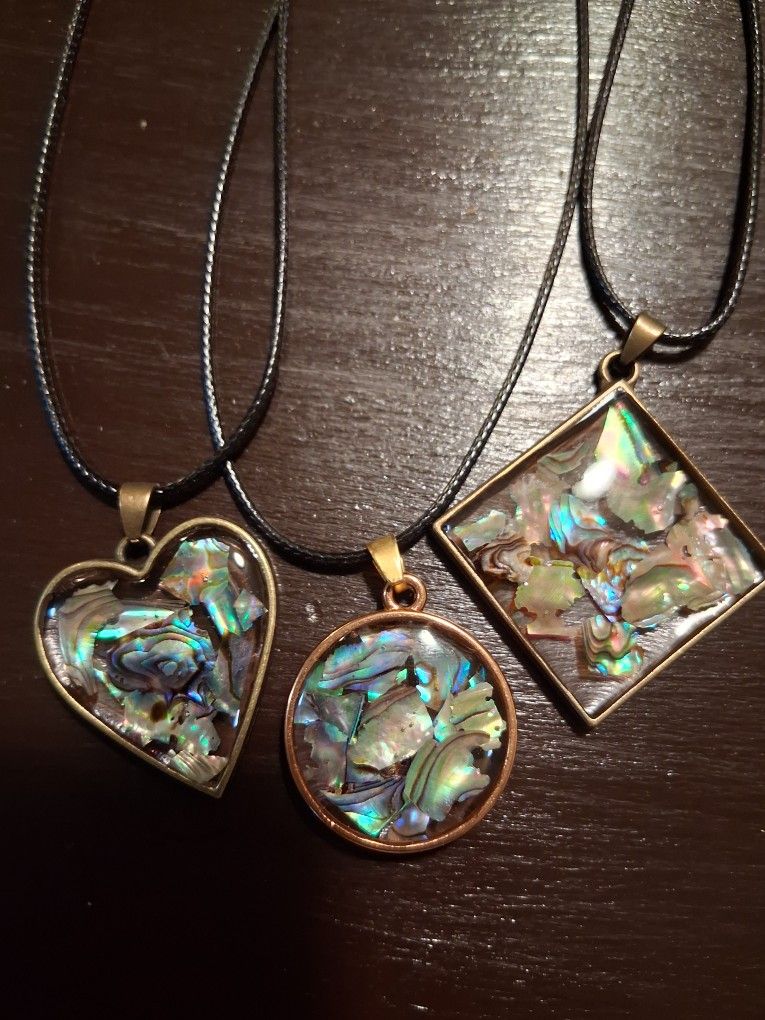 Abalone Shell Pendant Necklaces