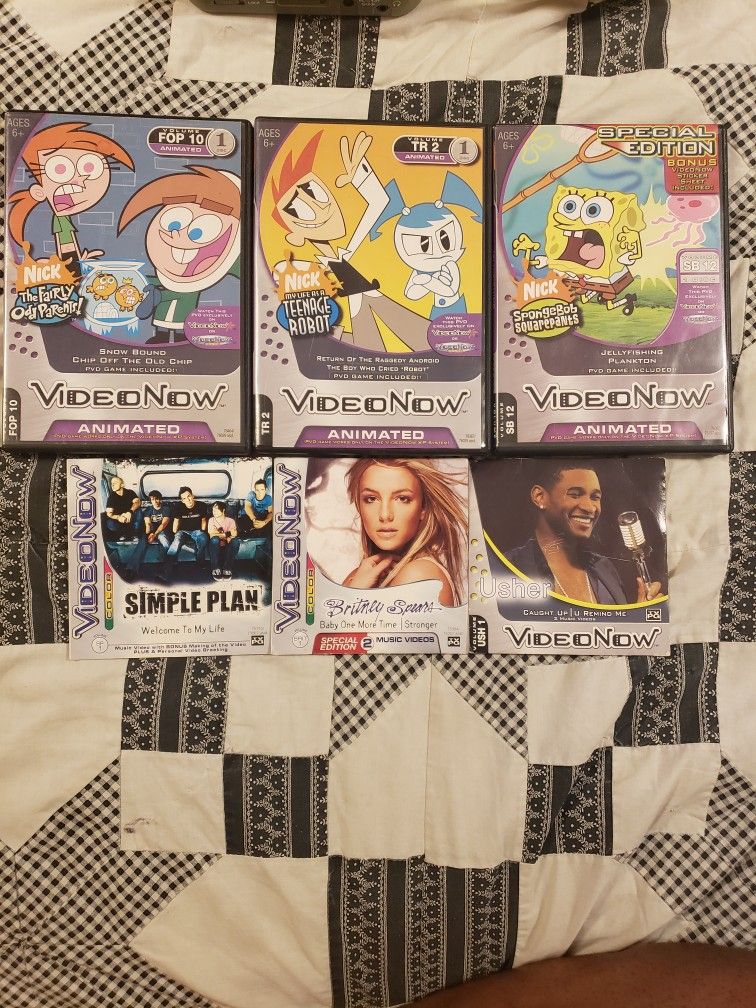 VideoNow/6-Animated&Music Video Cd's