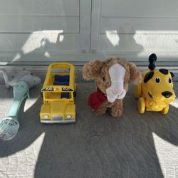 THREE MUSICAL TOYS and ONE BUBBLE MAKER - $5.00 EACH 