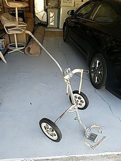 Folding golf cart