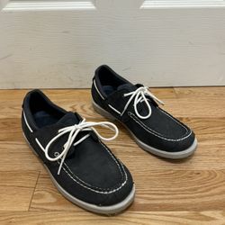 Mens Timberland Loafers Boat Leather Navy Casual Shoes Size 9M