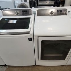 Samsung Top Loading Washer And Gas Dryer Set 