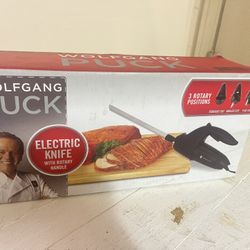 Wolfgang Puck Electric Knife w/ Rotary Handle
