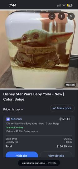 Grogu Suitcase