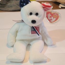 Ty Beanie Baby (America, the Bear)