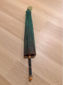 Vintage Japanese oil paper parasol umbrella