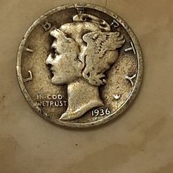 1936 Mercury Dime