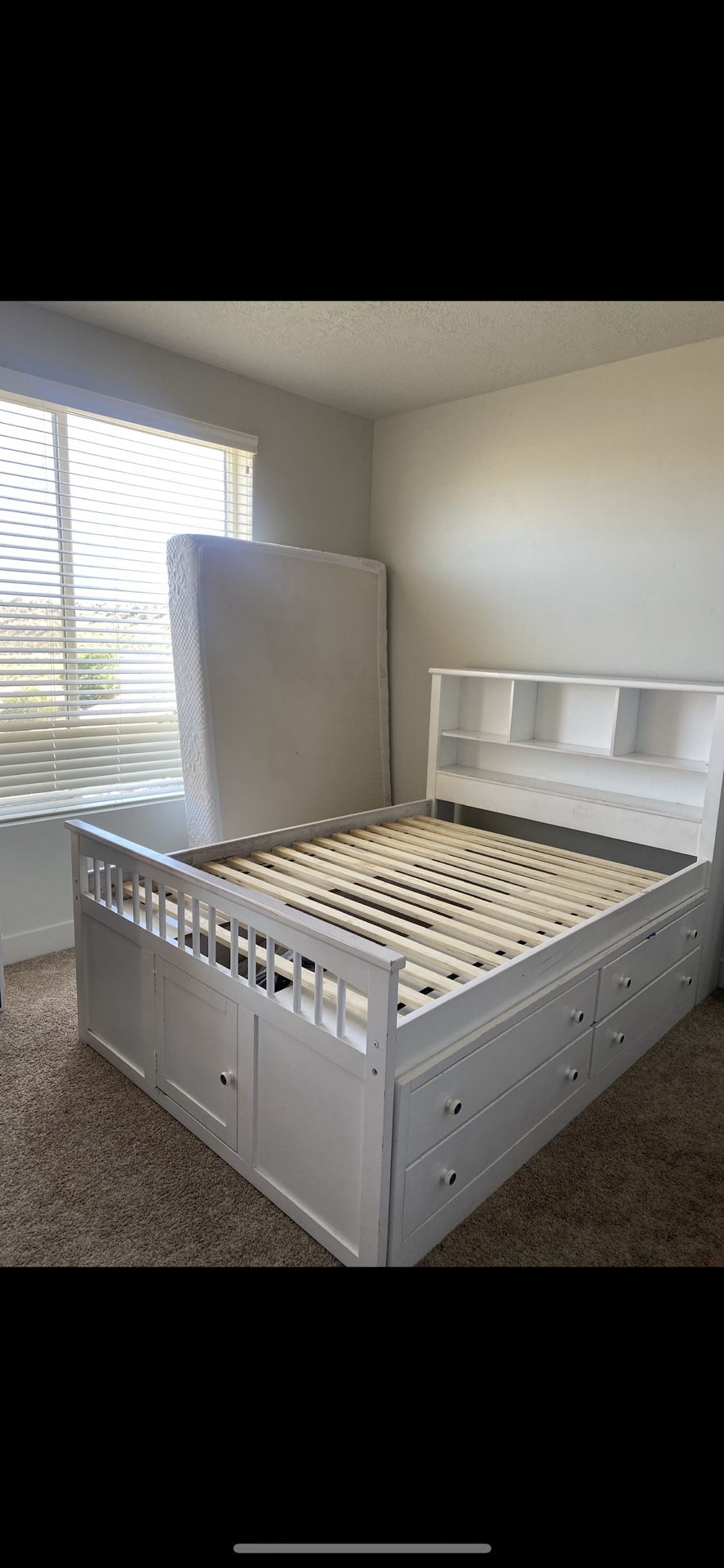 RC Willey Queen/full Storage Bed Frame