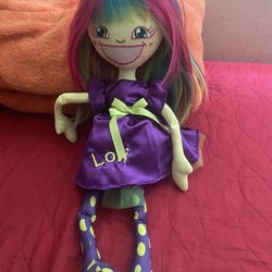 MY BIRTHDAY DOLL in Purple Dress and Leggings