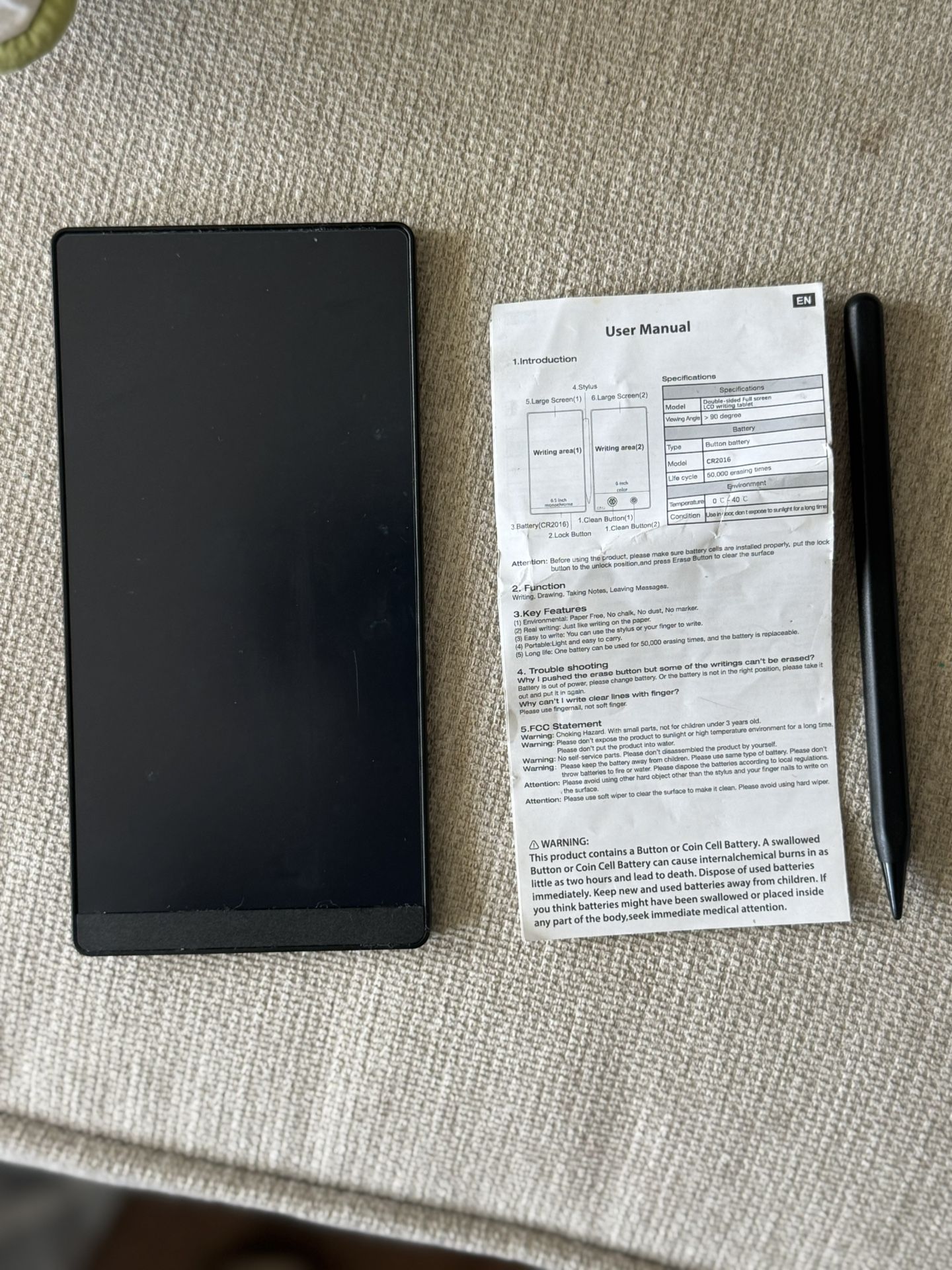 Waiter/Waitress Erasable Pad