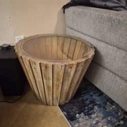 Wood Side Table