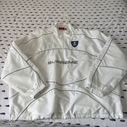 Supreme Reflective Piping Pullover White