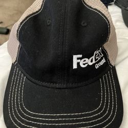 FedEx Ground Black Grey Trucker Hat