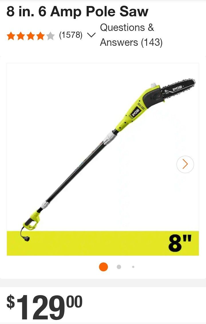 Ryobi Electric Pole Saw