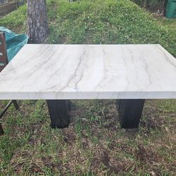 Marble dining table ,with 4 chairs  $100