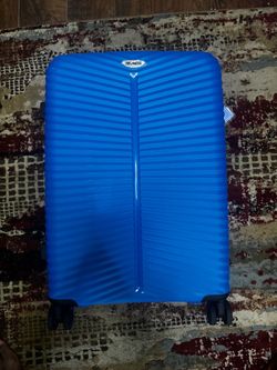 Blue Mid size traveling suit case