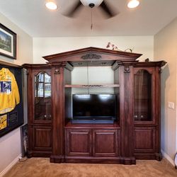 Large 4 Piece Wood Media Media Center