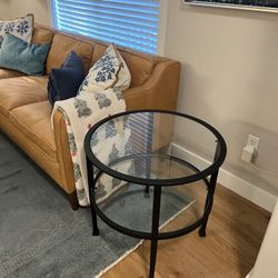 Tanner Metal And Glass End Table  Pottery Barn