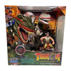Turok Dinosaur Hunter - Tal Set with Tribal T-Rex Jr - Playmates 1999 N64