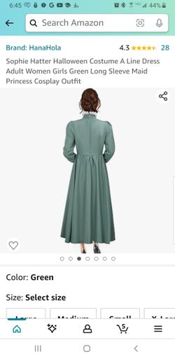 Castle Sophie Hatter Stand-Collar Dress Cosplay Costume with Lace Collar  Small new for Sale in Riverside, CA - OfferUp
